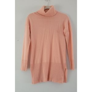 Max Studio light pink turtleneck cashmere sweater size small
